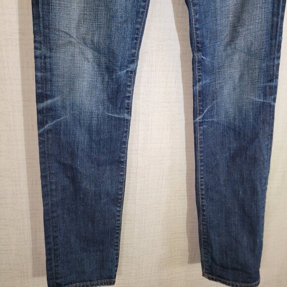 Ag Adriano Goldschmied Jeans Womens 29R 31x33 Blue Skinny Straight Denim Stretch - Picture 10 of 12